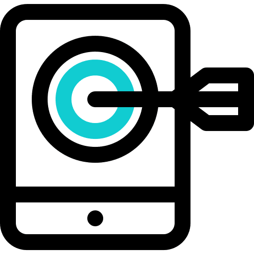 Smartphone marketing communications mobile phone icon