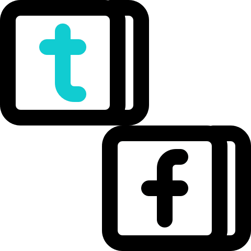 Social network twitter logo social network icon