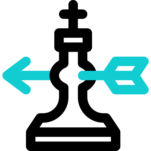 Strategy arrow marketing strategy icon