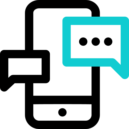 Chat mobile phone cellphone communications icon