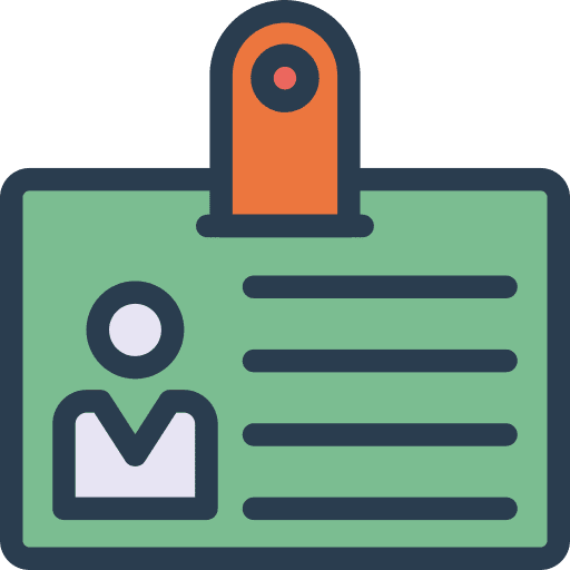 Id card identification id card business icon