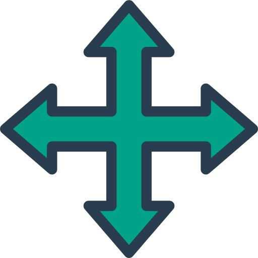 Move orientation directions direction icon