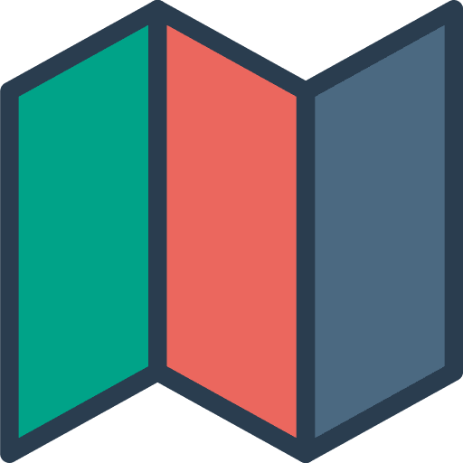 Trifold trifold three seo and web icon