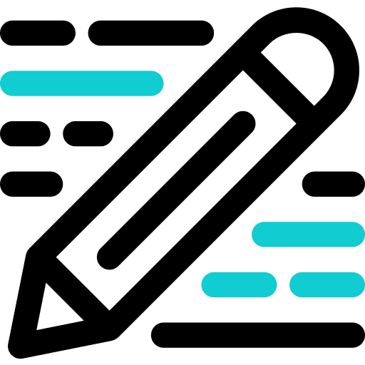 Writing tools and utensils pencil education icon