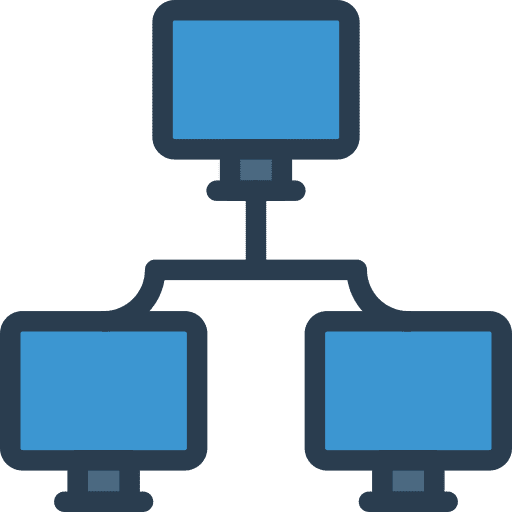 Network monitor technology network icon