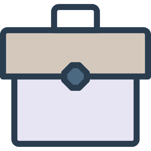 Portfolio bag suitcase portfolio icon