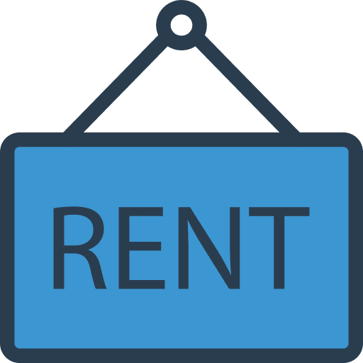 Rent renting signal real estate icon