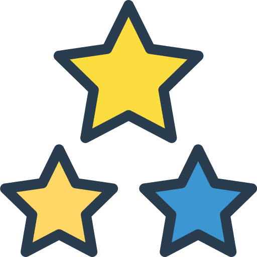 Stars shapes and symbols favourite star icon