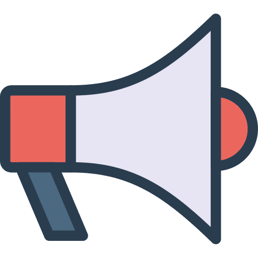 Megaphone speaker advertising loud icon