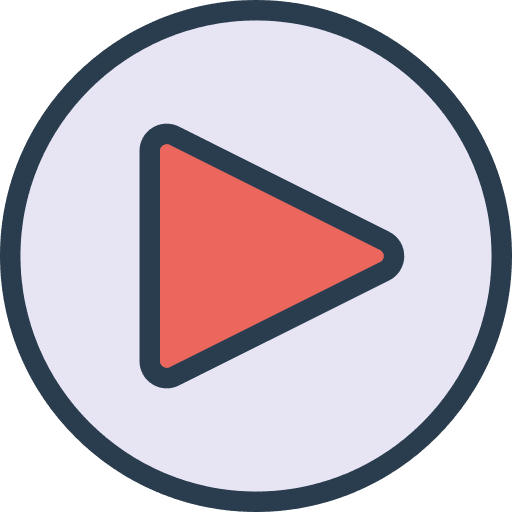 Play button play button arrows video player icon