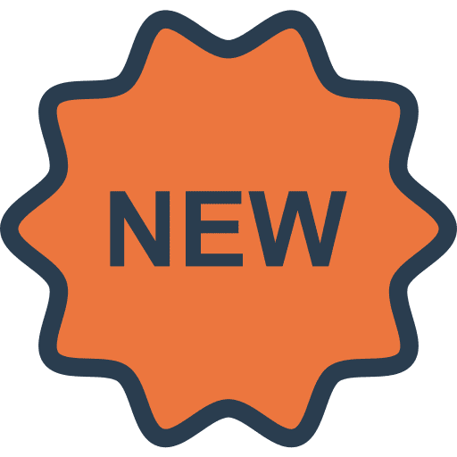 New sticker badge new icon