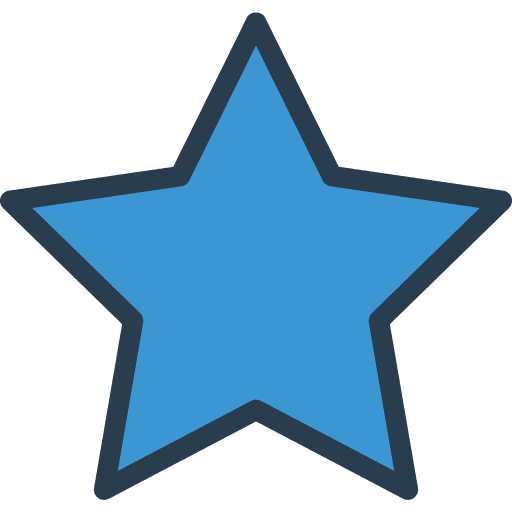 Star rate signs favourite icon