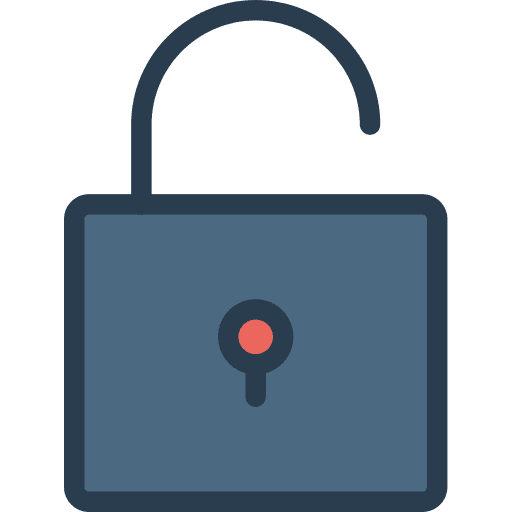 Unlock secure security unlock icon