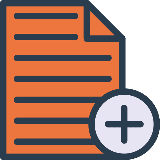 Add file interface add list archive icon