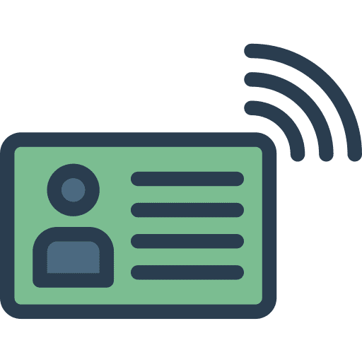 Business id card business and finance identification icon