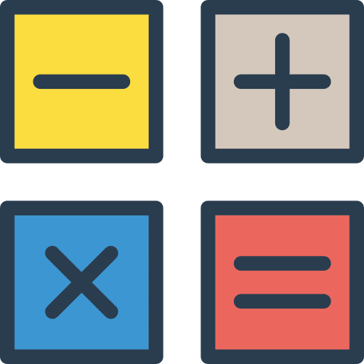 Calculator technological sings calculating icon