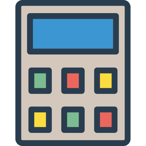 Calculator calculate business and finance tool icon