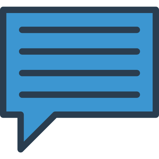 Chat conversation communication speech bubble icon