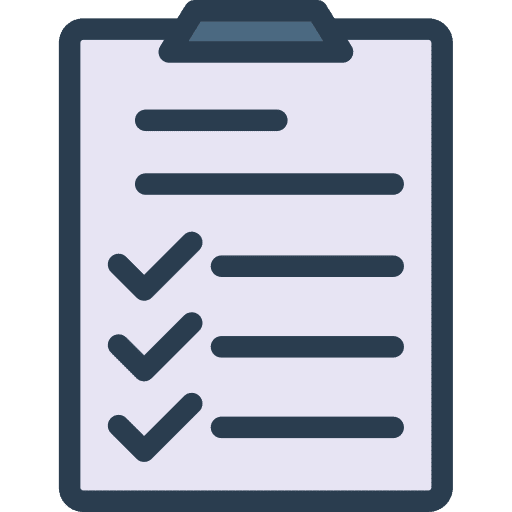 Clipboard verification criteria clipboard icon