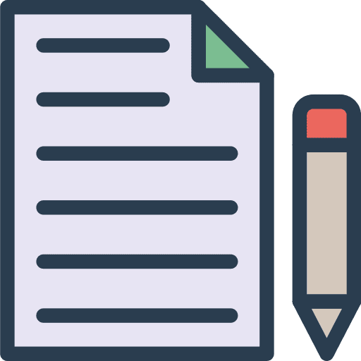 Contract contract document files and folders icon
