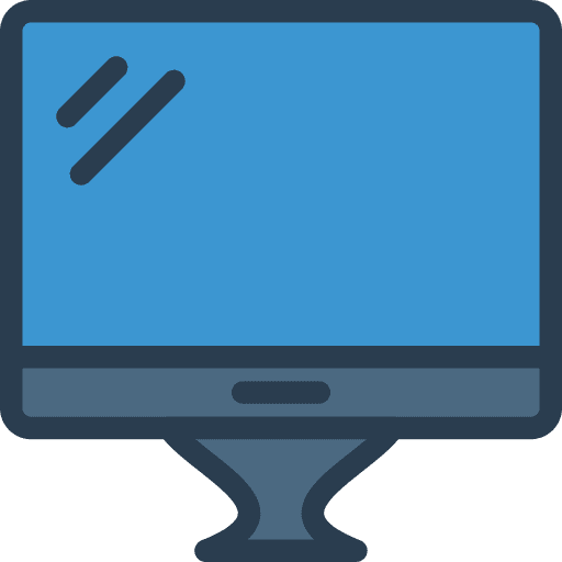 Display computers monitor tv icon
