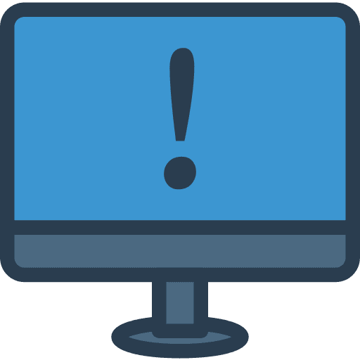 Exclamation television exclamation mark information system icon