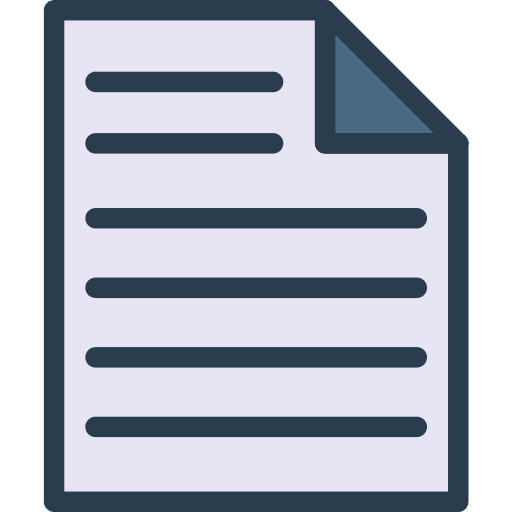 File format paper files and folders icon
