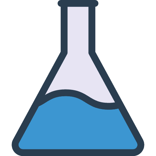 Flask chemical education science icon