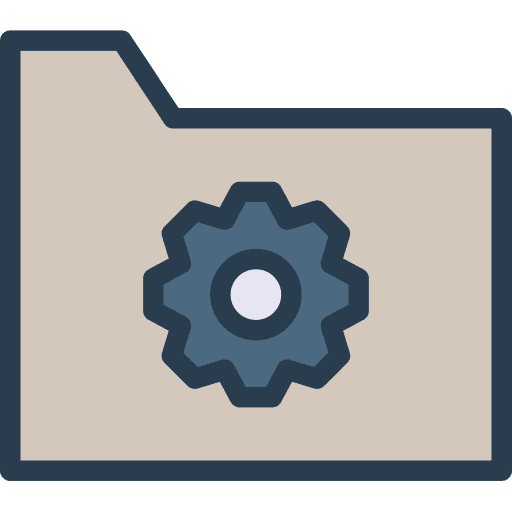 Folder setting ui settings icon