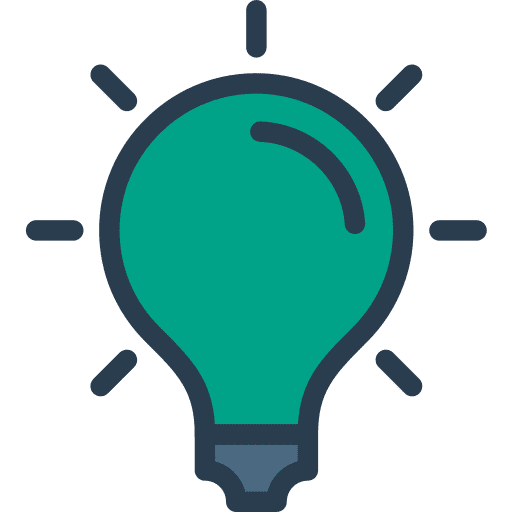 Idea electricity light bulb foco icon