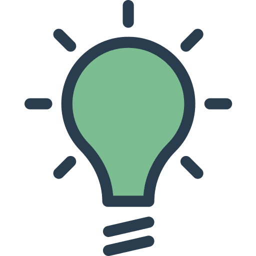 Idea light bulb idea invention icon