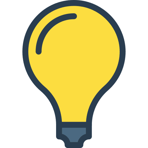 Idea technology light bulb invention icon