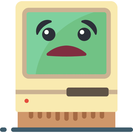 Computer electronics screen vintage icon