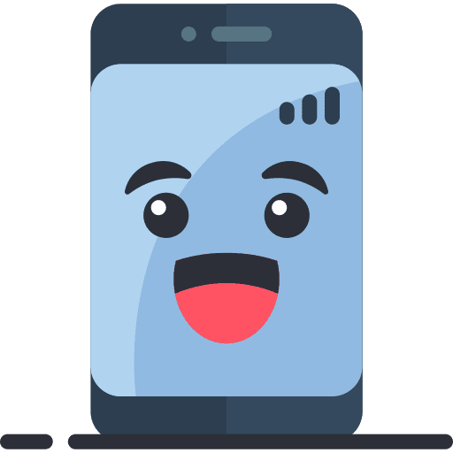 Mobile smileys smartphone mobile phone icon