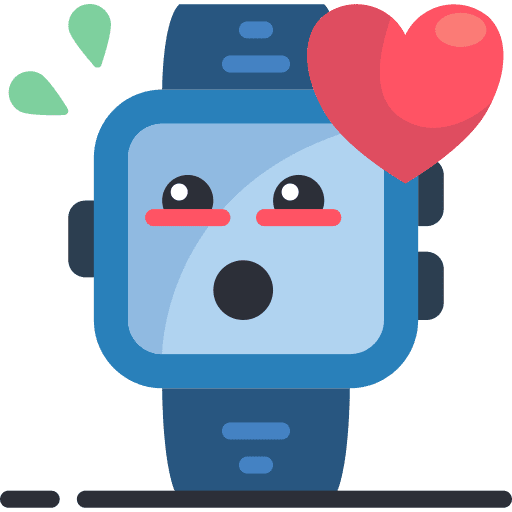 Smartwatch device electronics smileys icon