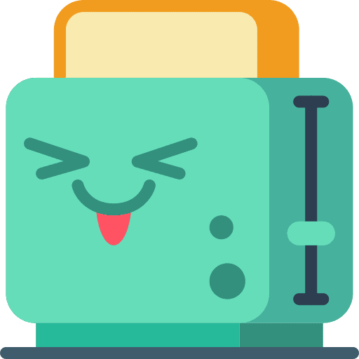 Toaster smileys breakfast toaster icon