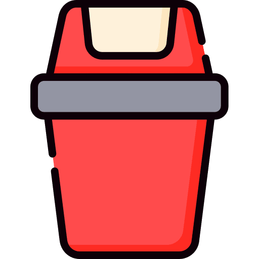 Bin reuse trash waste icon