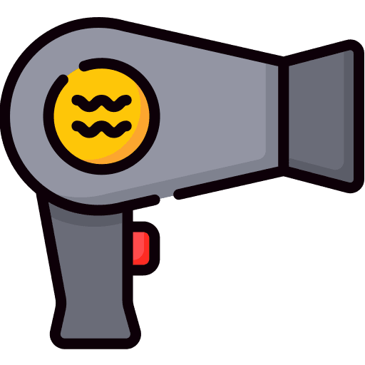 Hair dryer hair dryer curly electronics icon