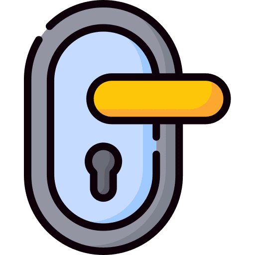 Handle accessibility security furniture and household icon