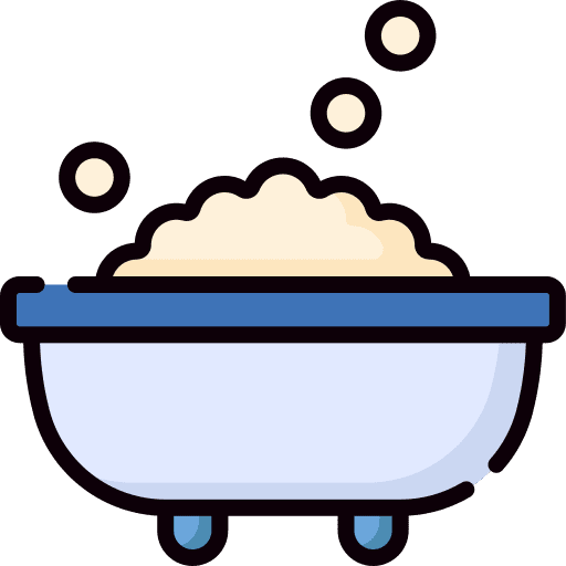 Hot tub shower bathroom clean icon