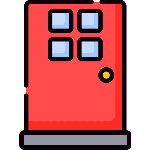 Door door house buildings icon