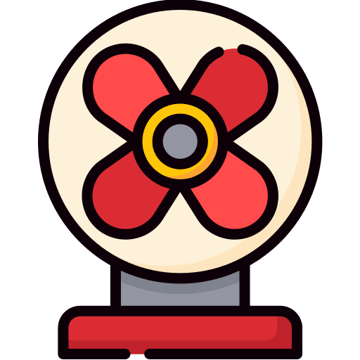 Fan air conditioner ventilation cooler icon