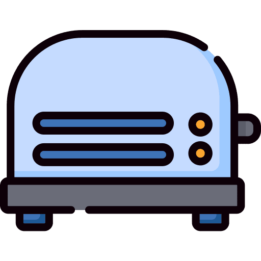 Toaster food and restaurant toaster bakery icon