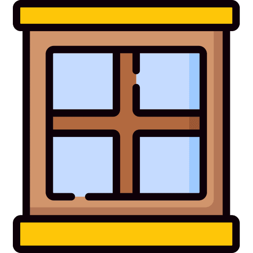 Window furniture and household house furniture icon