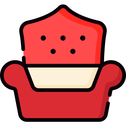 Armchair seat chair armchair icon