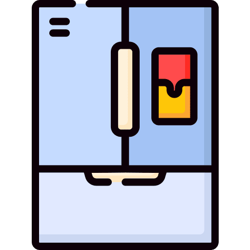 Fridge cool kitchen furniture and household icon