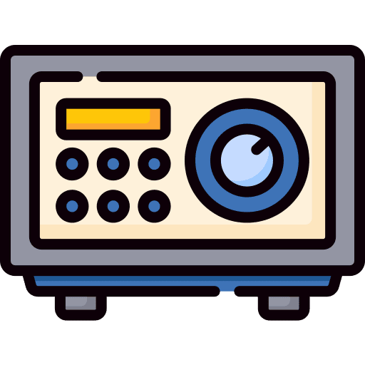 Safe box safety lock safe icon