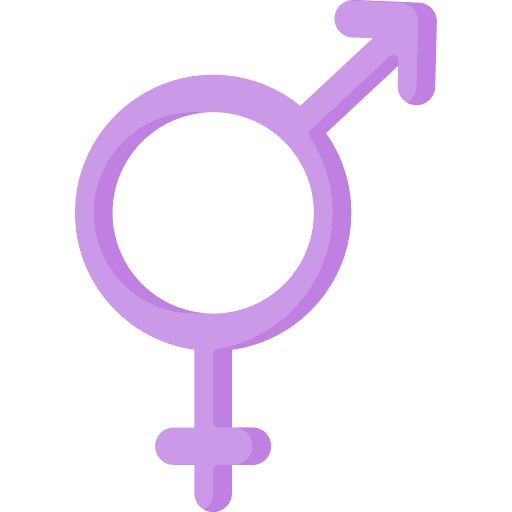 Bigender symbol sex education icon