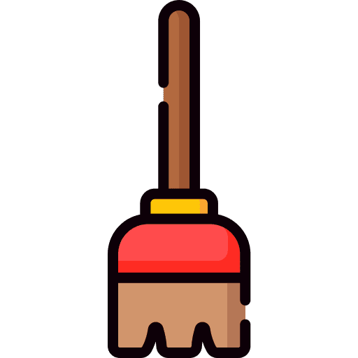 Broom broom furniture and household wiping icon