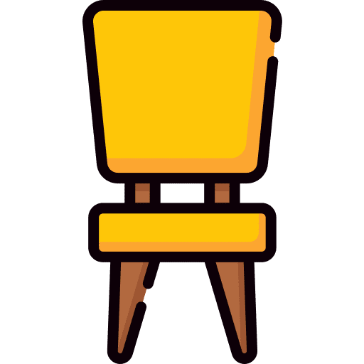 Chair seat furniture sitting icon